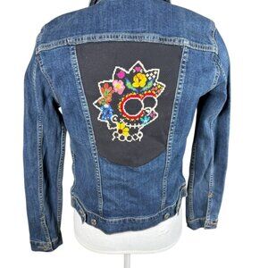 Custom Embroidery Lisa Simpson Levi's Jean Jacket